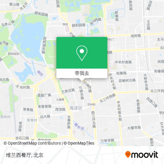 维兰西餐厅地图
