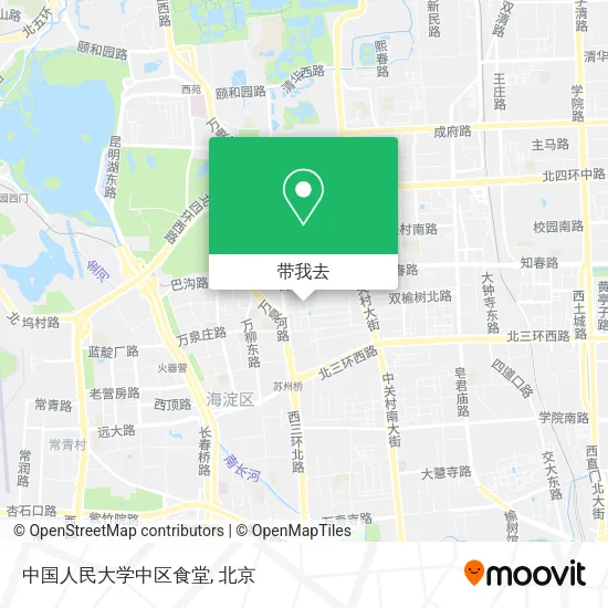 中国人民大学中区食堂地图