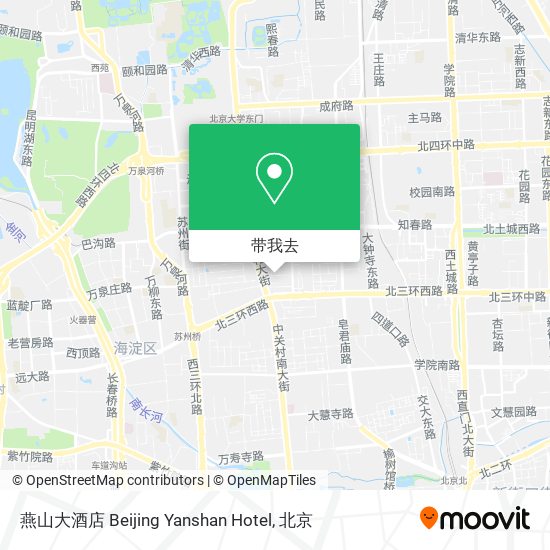 燕山大酒店 Beijing Yanshan Hotel地图