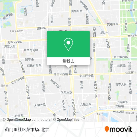 蓟门里社区菜市场地图