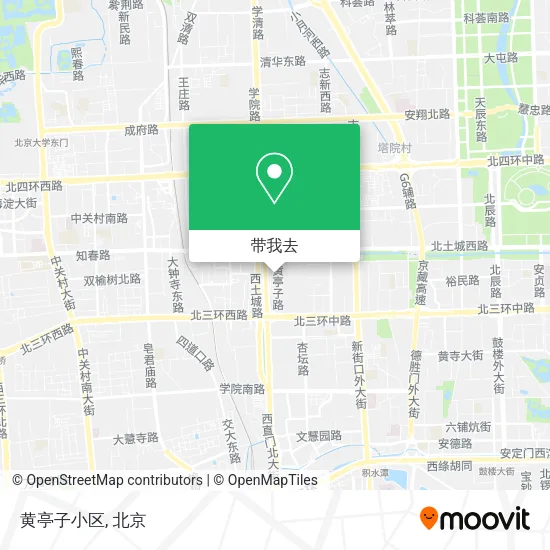 黄亭子小区地图