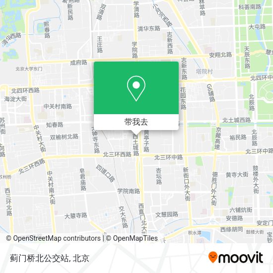 蓟门桥北公交站地图