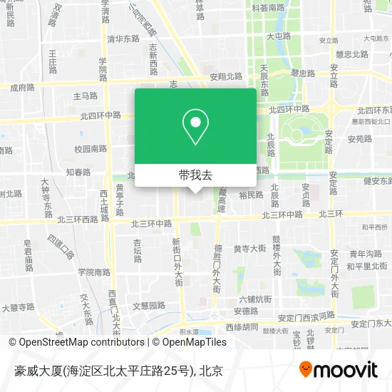 豪威大厦(海淀区北太平庄路25号)地图