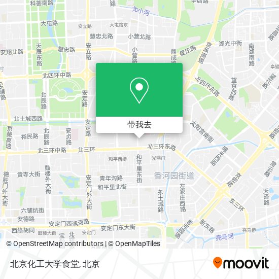 北京化工大学食堂地图