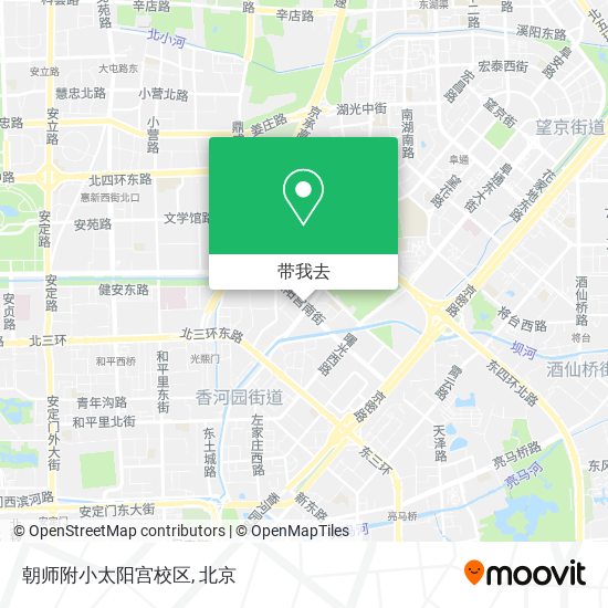 朝师附小太阳宫校区地图