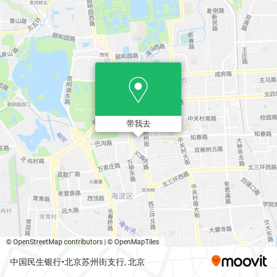 中国民生银行•北京苏州街支行地图