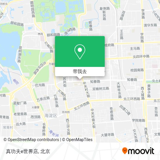 真功夫e世界店地图