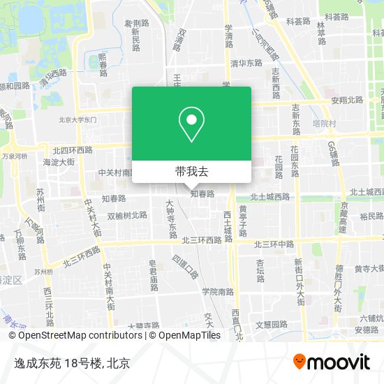 逸成东苑 18号楼地图