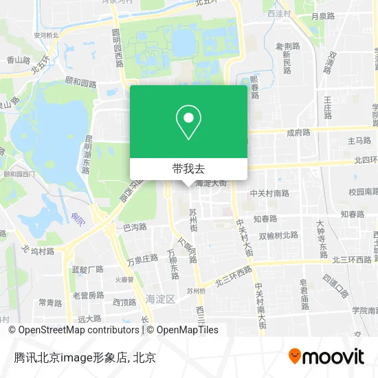腾讯北京image形象店地图