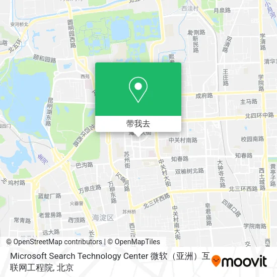 Microsoft Search Technology Center 微软（亚洲）互联网工程院地图