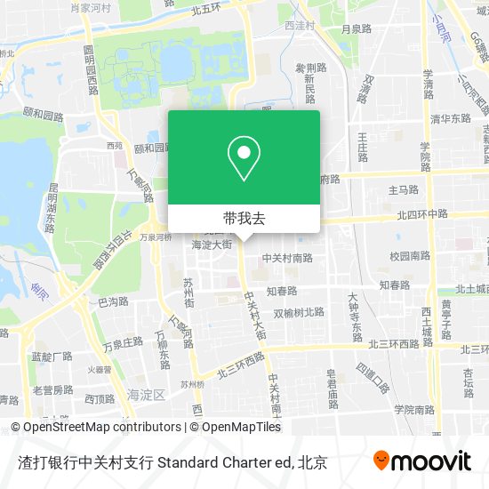 渣打银行中关村支行 Standard Charter ed地图