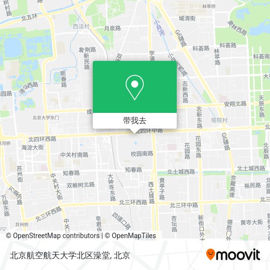北京航空航天大学北区澡堂地图