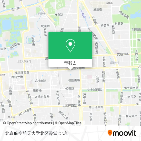 北京航空航天大学北区澡堂地图