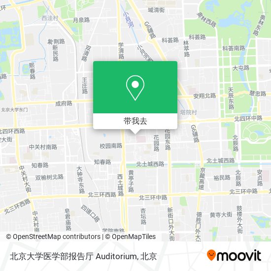北京大学医学部报告厅 Auditorium地图