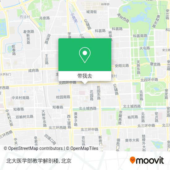 北大医学部教学解剖楼地图