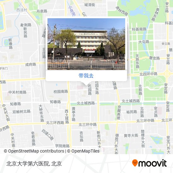 北京大学第六医院地图