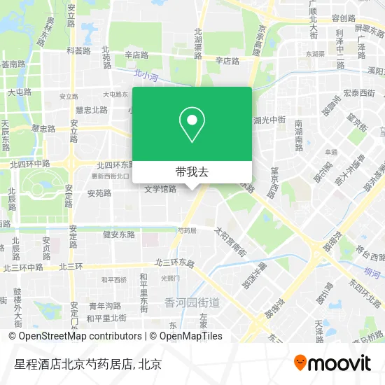 星程酒店北京芍药居店地图