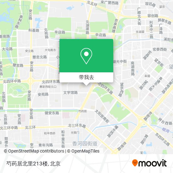 芍药居北里213楼地图