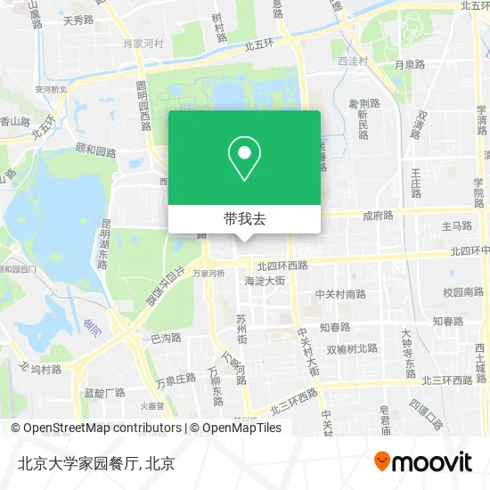 北京大学家园餐厅地图