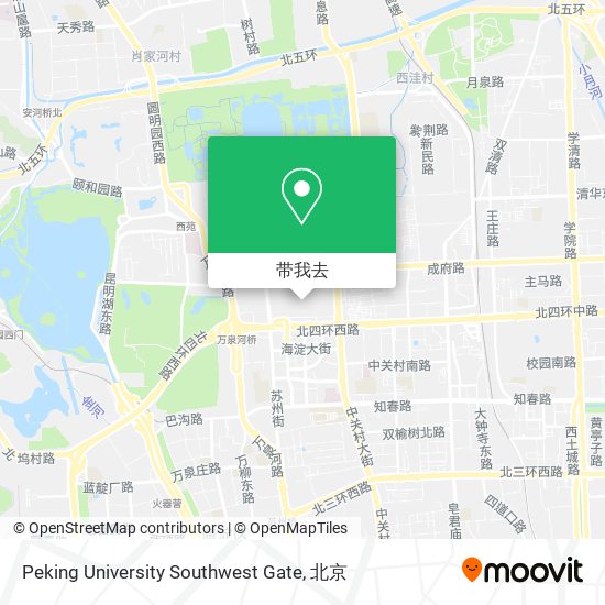 Peking University Southwest Gate地图