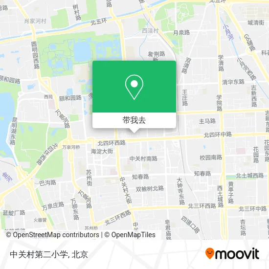 中关村第二小学地图