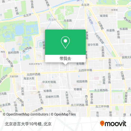 北京语言大学10号楼地图