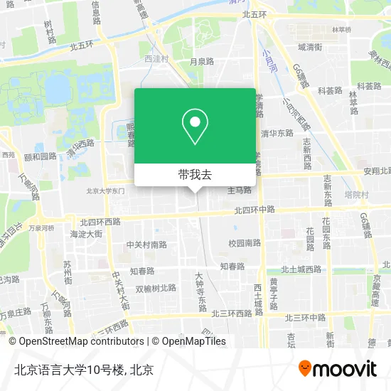 北京语言大学10号楼地图