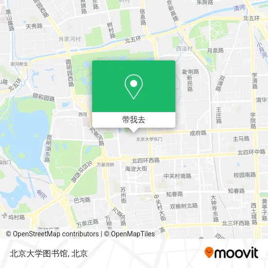 北京大学图书馆地图