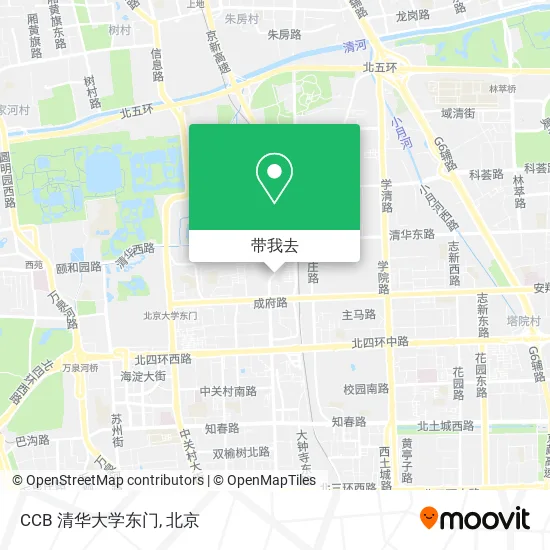 CCB 清华大学东门地图