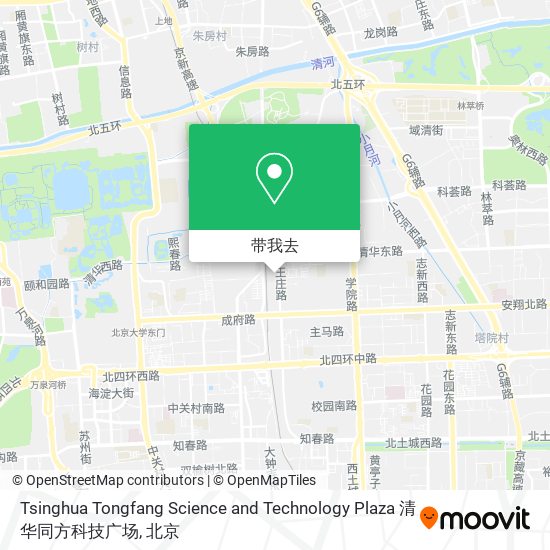 Tsinghua Tongfang Science and Technology Plaza 清华同方科技广场地图