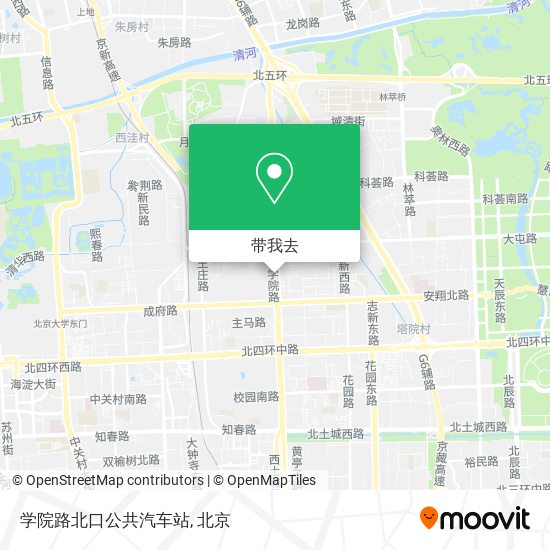 学院路北口公共汽车站地图