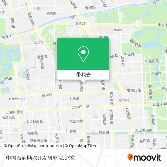 中国石油勘探开发研究院地图