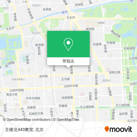 主楼北443教室地图