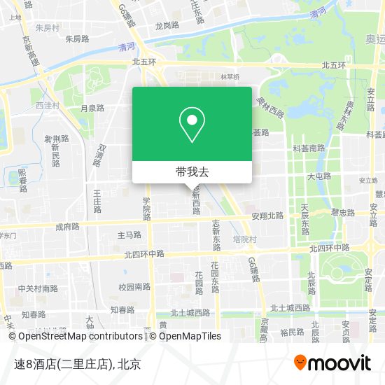 速8酒店(二里庄店)地图