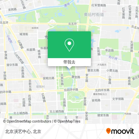 北京演艺中心地图