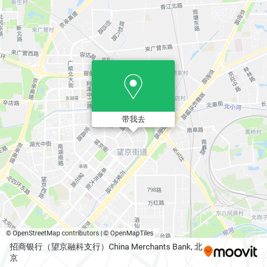 招商银行（望京融科支行）China Merchants Bank地图