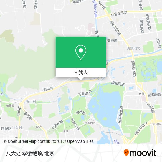 八大处 翠微绝顶地图