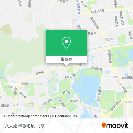 八大处 翠微绝顶地图
