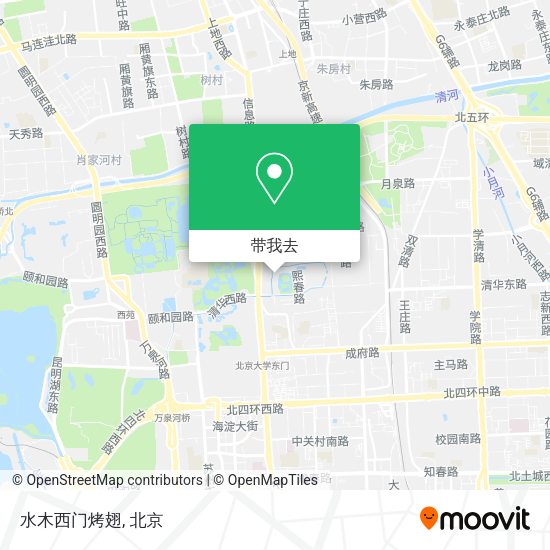 水木西门烤翅地图