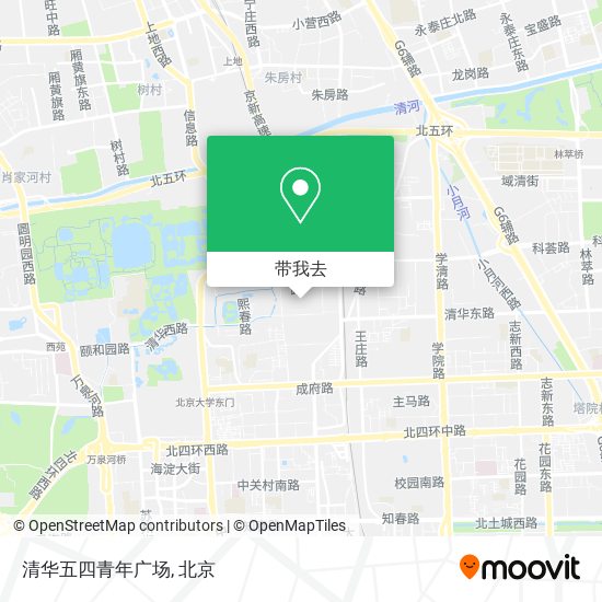 清华五四青年广场地图