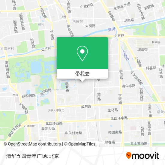 清华五四青年广场地图