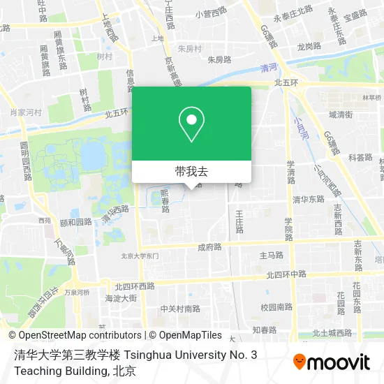 清华大学第三教学楼 Tsinghua University No. 3 Teaching Building地图