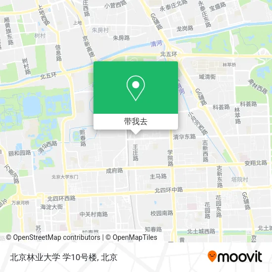 北京林业大学 学10号楼地图