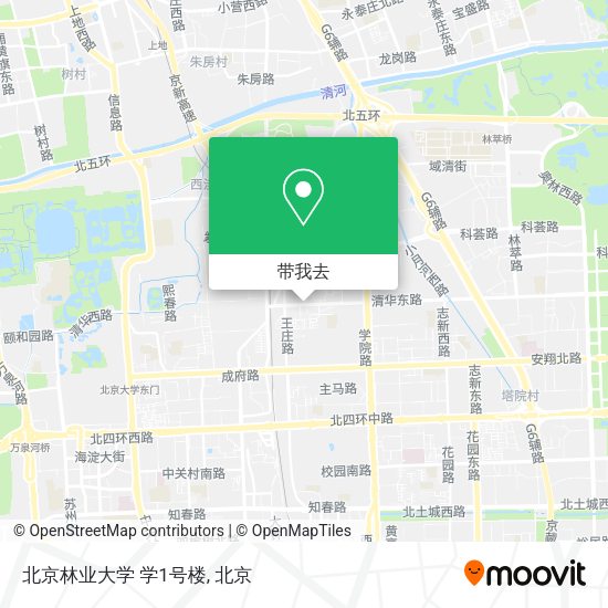 北京林业大学 学1号楼地图