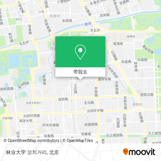 林业大学 꼬치거리地图