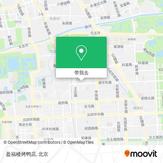 盈福楼烤鸭店地图
