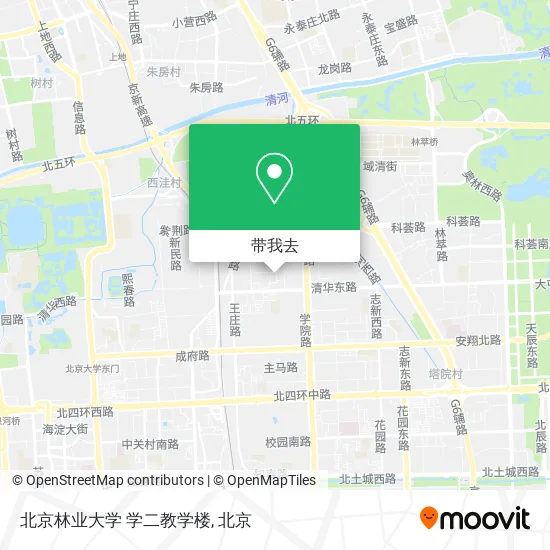 北京林业大学 学二教学楼地图