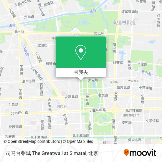 司马台张城 The Greatwall at Simatai地图
