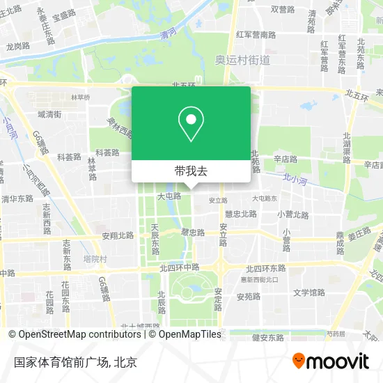 国家体育馆前广场地图