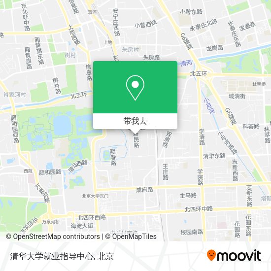 清华大学就业指导中心地图